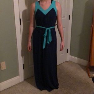 XS womens navy maxi dress